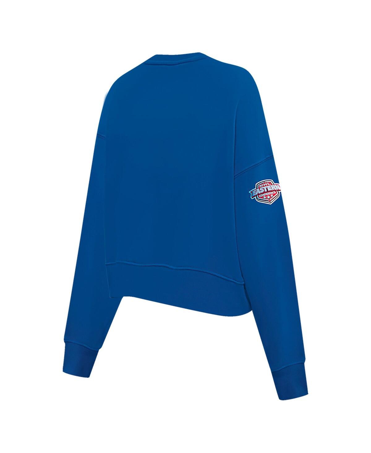 Shop Pro Standard Women's  Blue Toronto Maple Leafs Mascot Crewneck Pullover Sweatshirt
