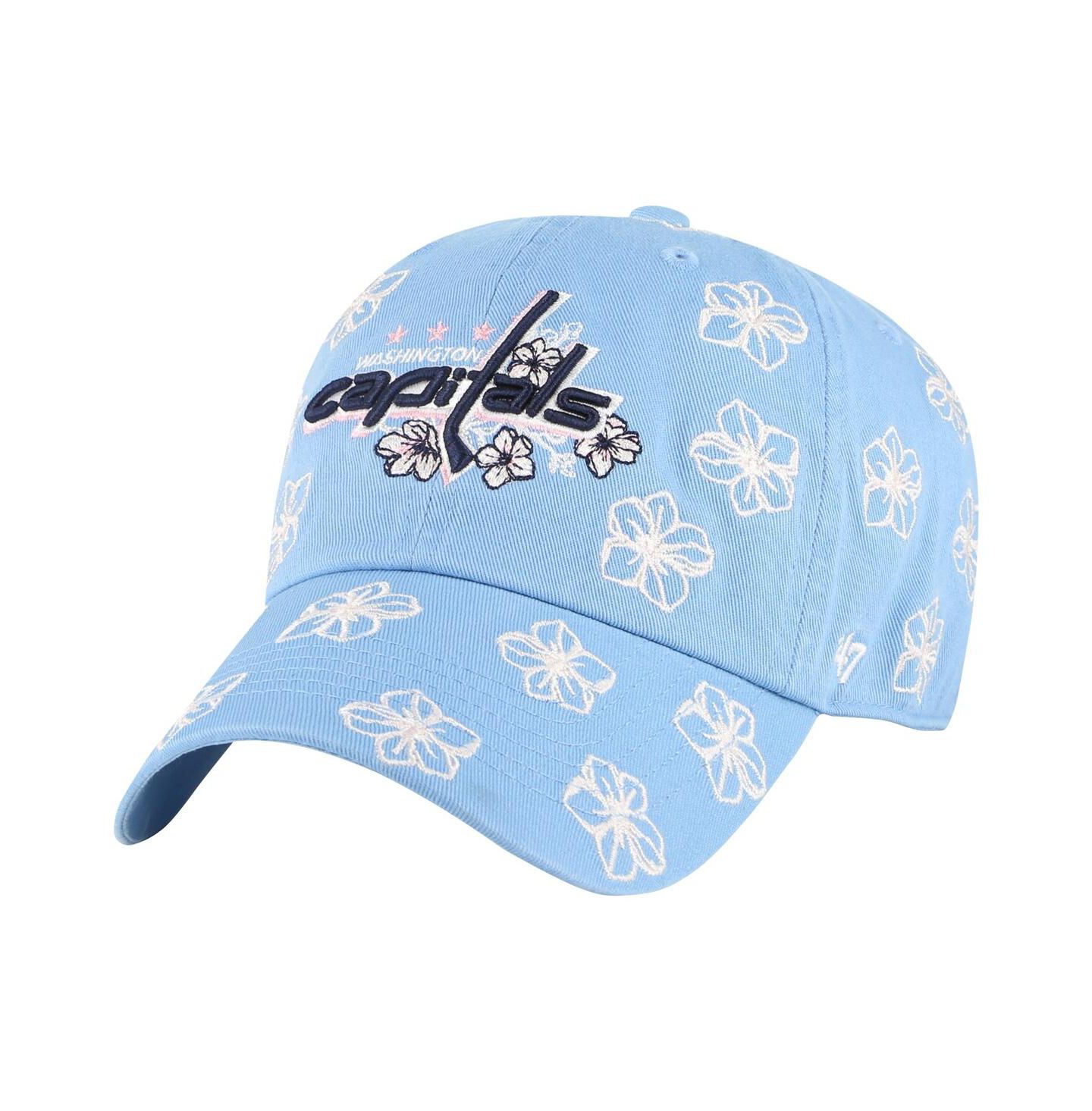 Женская кепка '47 Brand Light Blue Washington Capitals Confetti Clean Up Adjustable Hat — фото 1