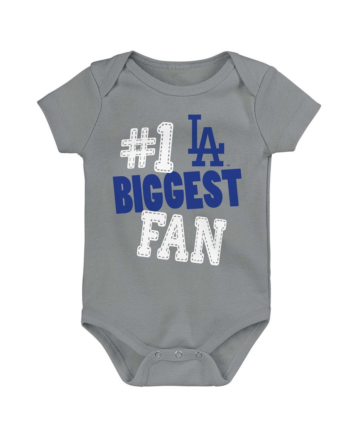 Baby Boys and Girls Fanatics Los Angeles Dodgers Fan Pennant 3-Pack Bodysuit Set