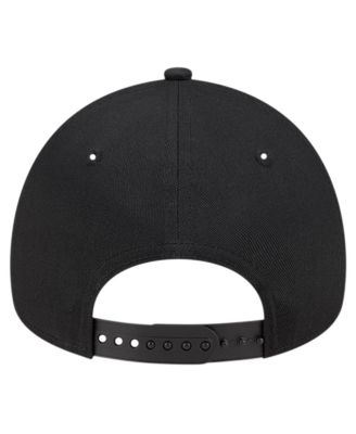 Men's Black Miami Marlins Team Color A-Frame 9FORTY Adjustable Hat