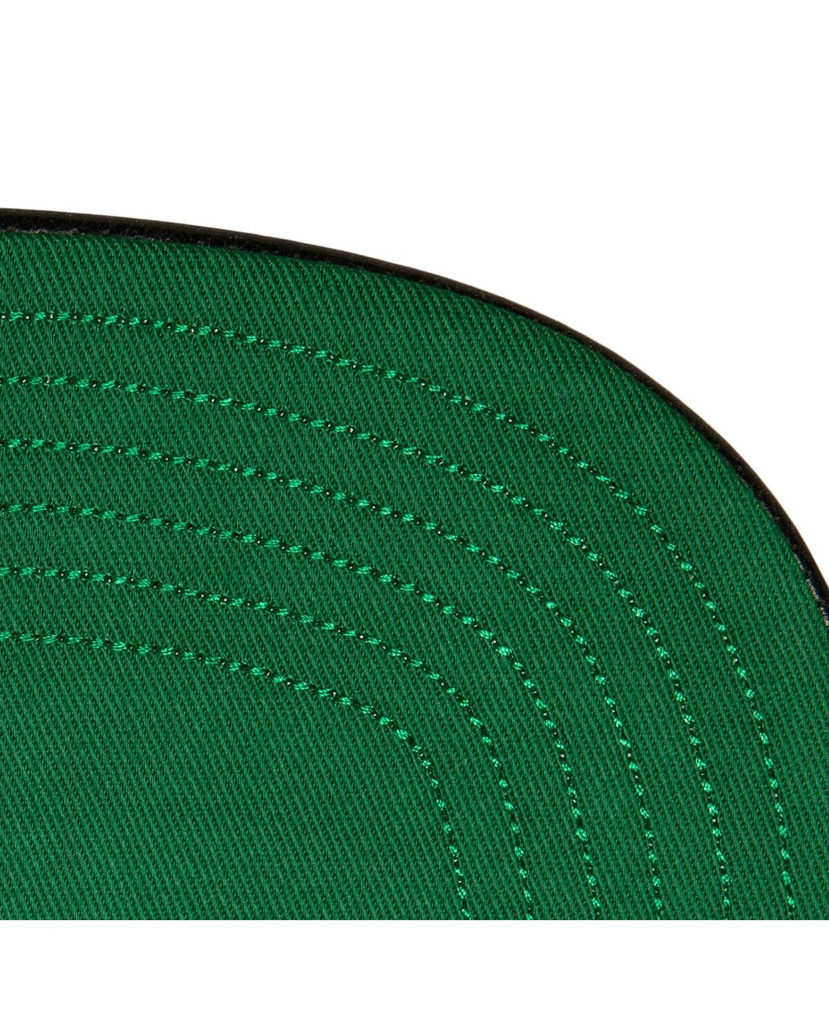 Mitchell & Ness Men's  Black, Kelly Green Boston Celtics Day One Snapback Hat In Black,kelly Green
