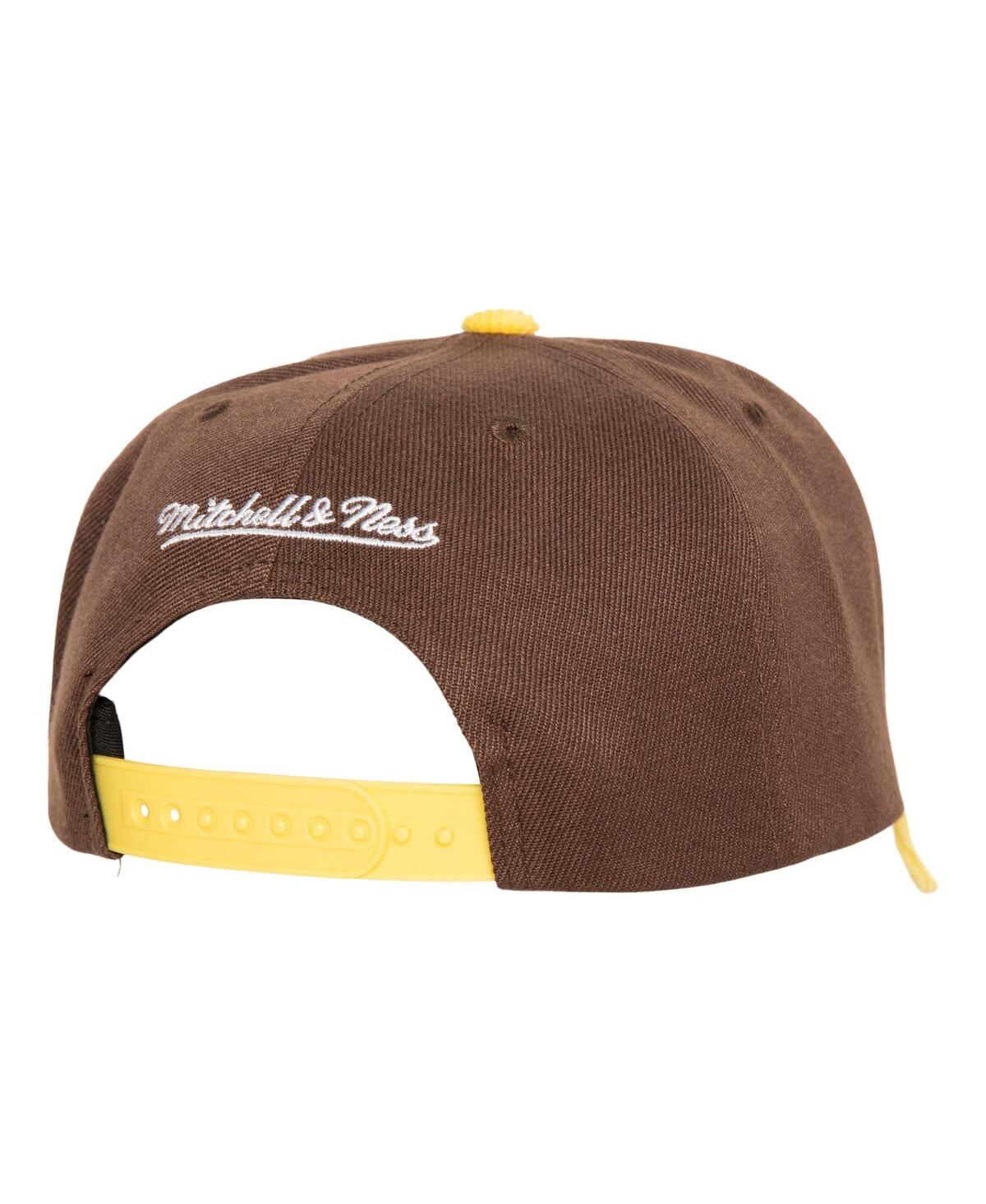 Shop Mitchell & Ness Men's  Brown San Diego Padres Corduroy Pro Snapback Hat