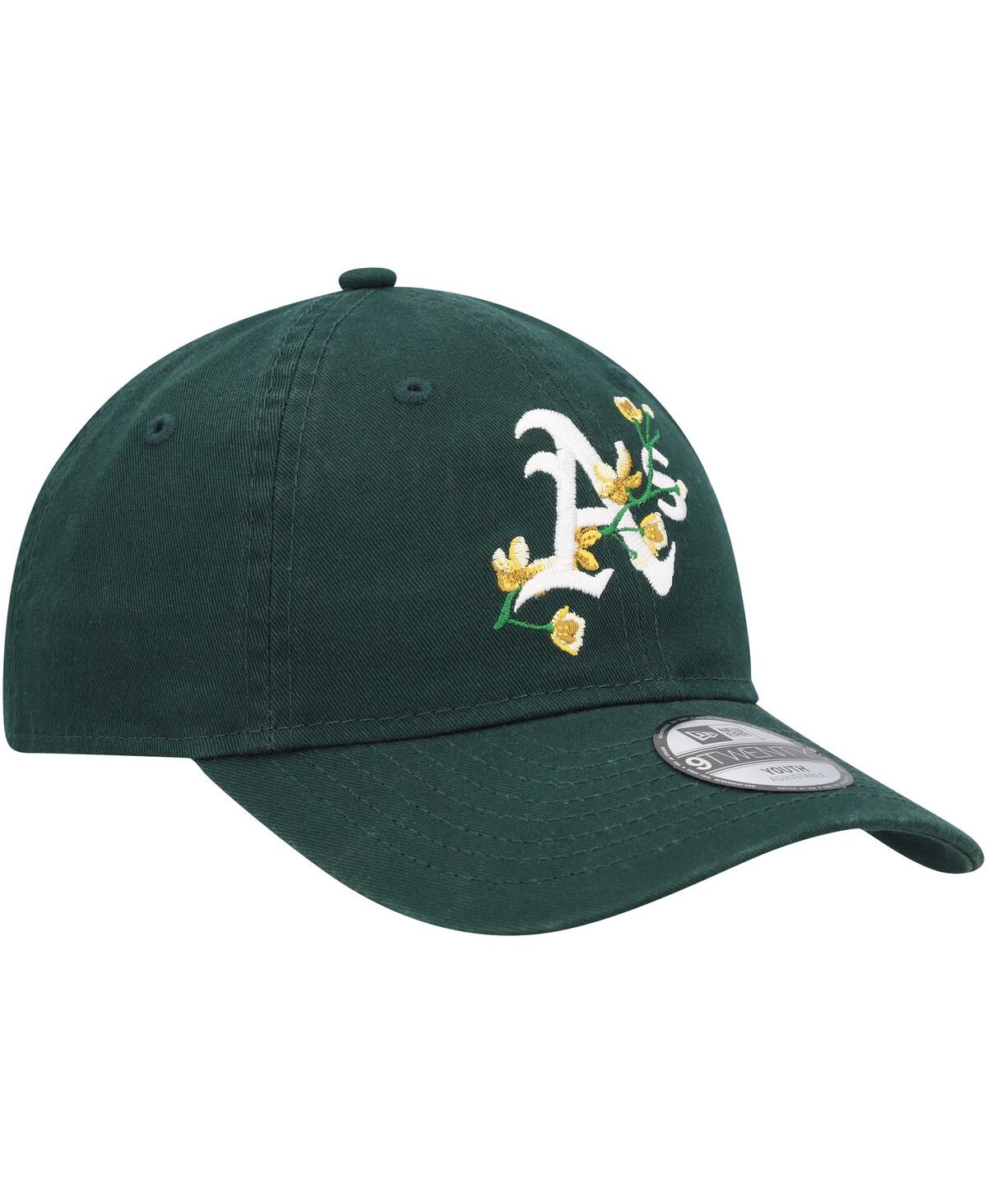 Shop New Era Youth Boys And Girls  Green Oakland Athletics Game Day Bloom 9twenty Adjustable Hat