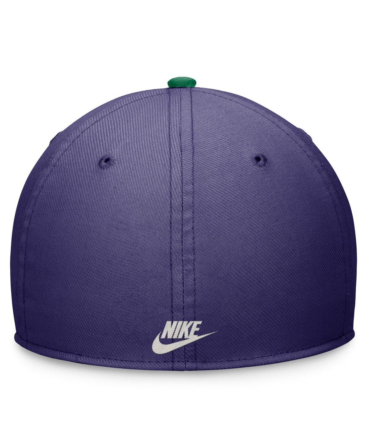 Shop Nike Men's  Purple, Green Tampa Bay Rays Cooperstown Collection Rewind Swooshflex Performance Hat In Purple,green