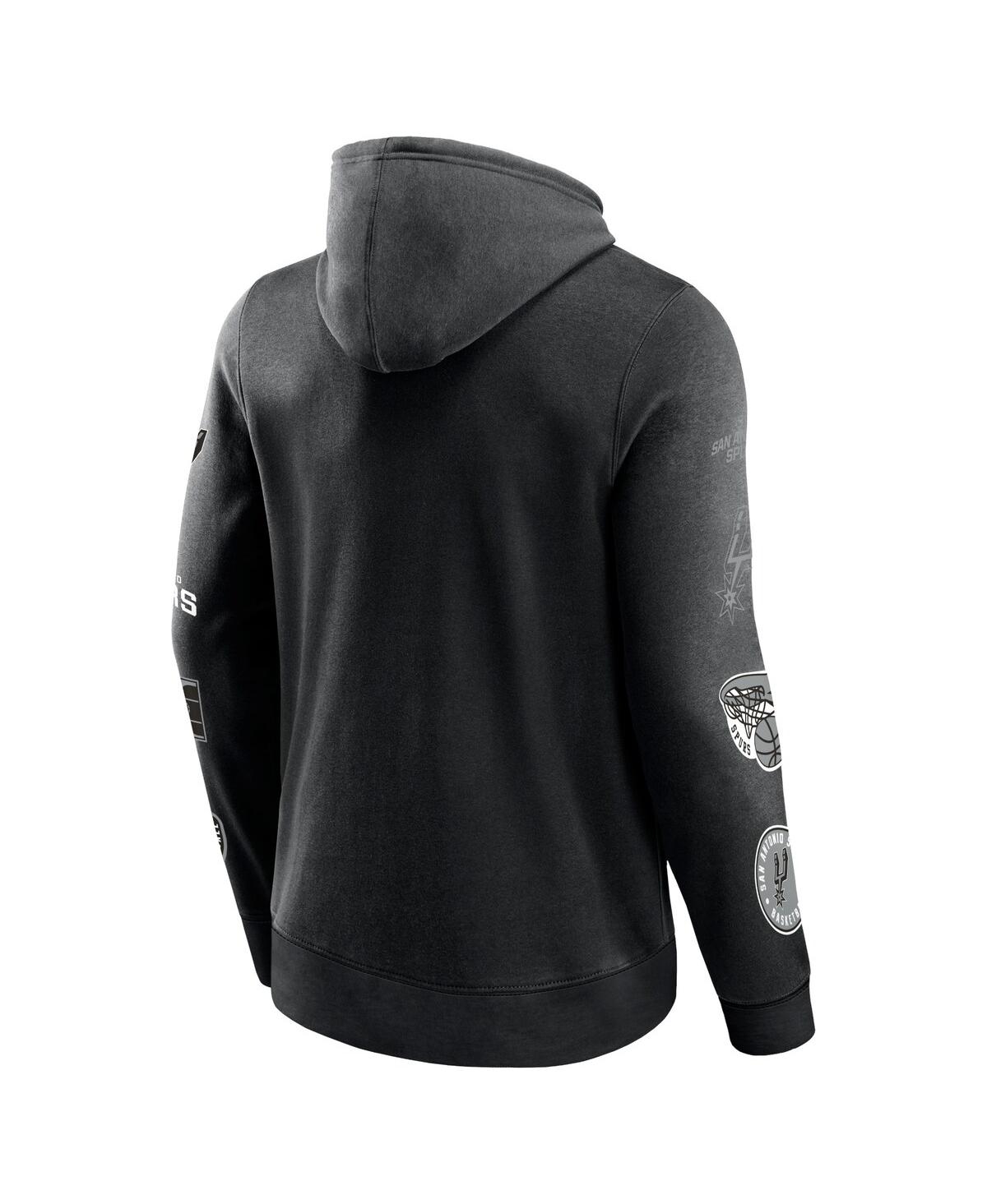 Men's FanaticsSan Antonio Spurs Home Court Pullover Hoodie - Black