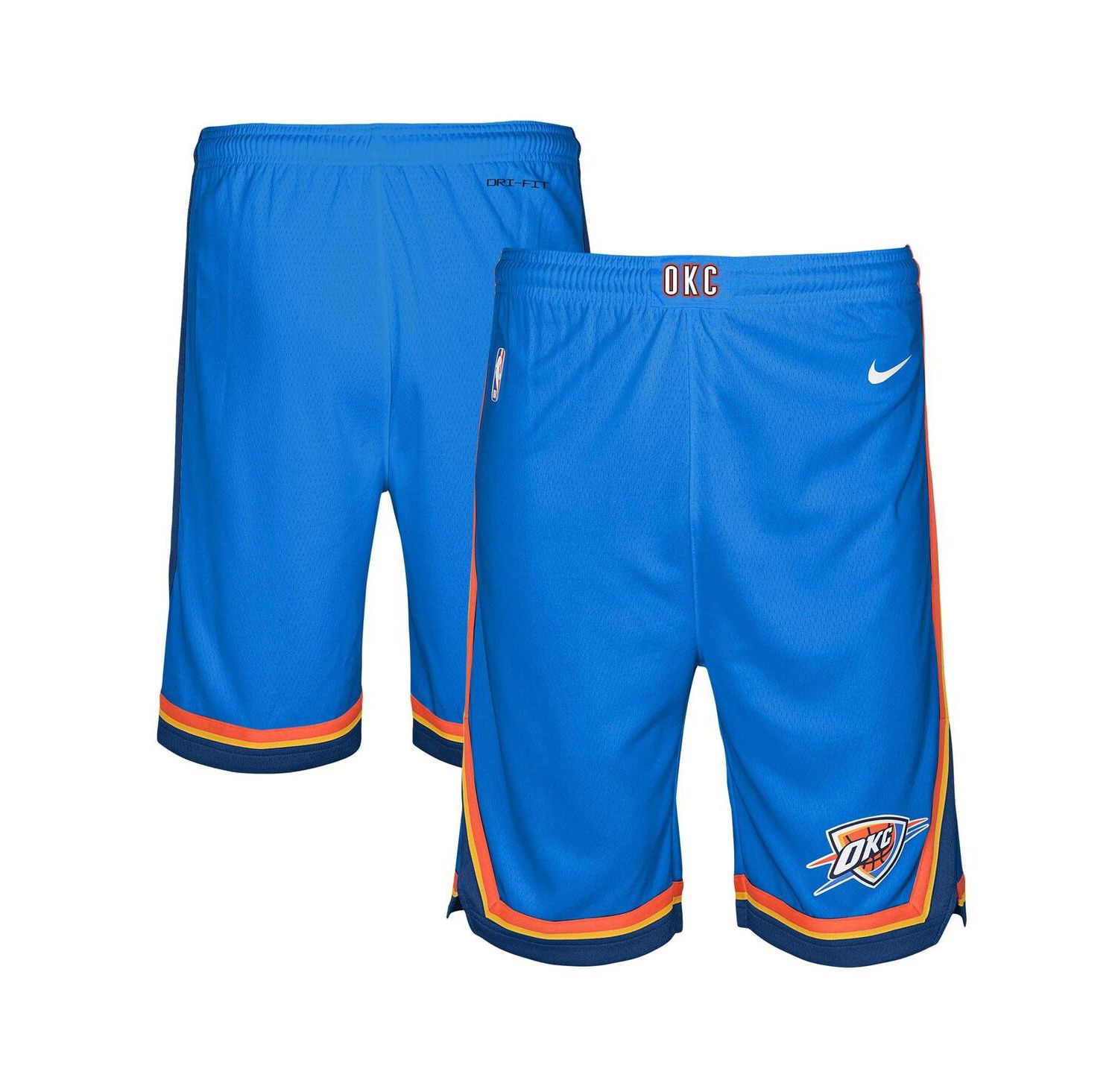 Big Boys and Girls Blue Oklahoma City Thunder Swingman Performance Shorts – Icon Edition