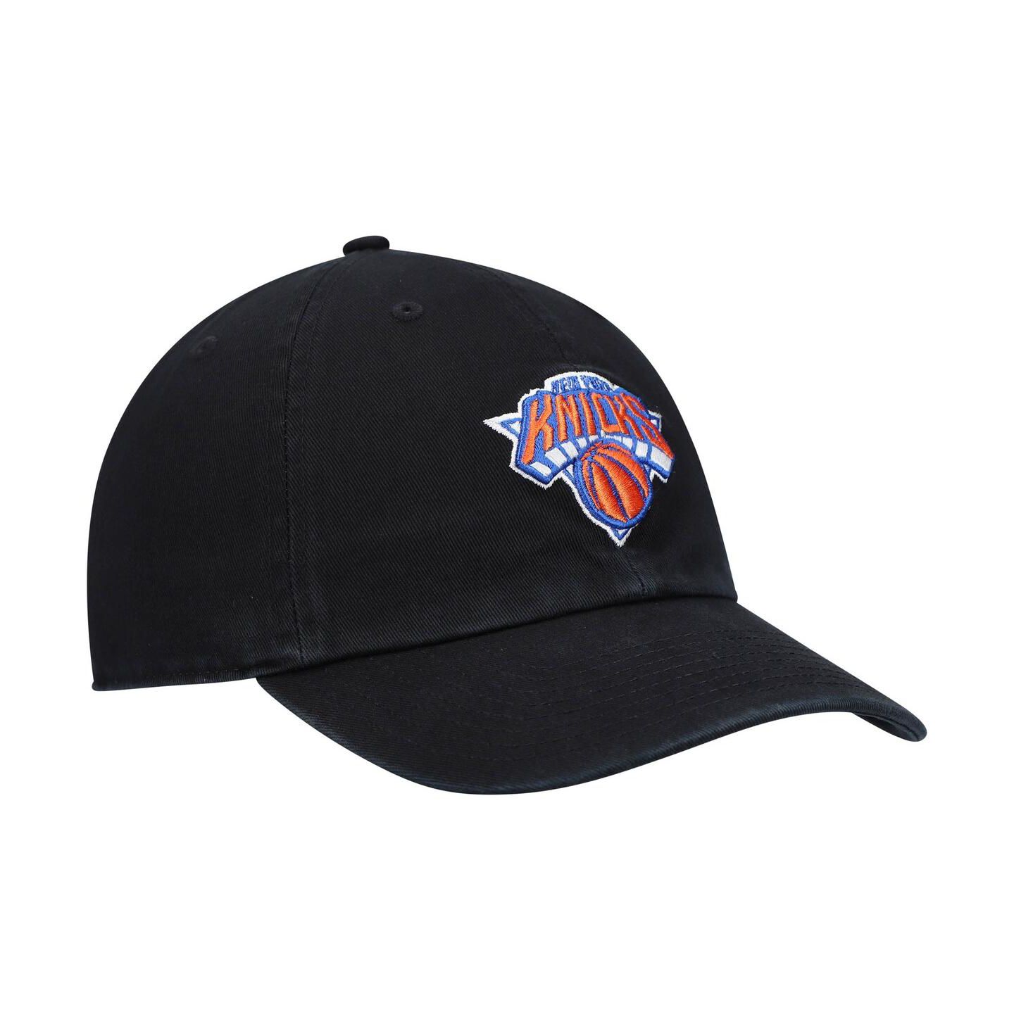 Мужская кепка '47 Brand Black New York Knicks Team Clean Up Adjustable Hat — фото 2