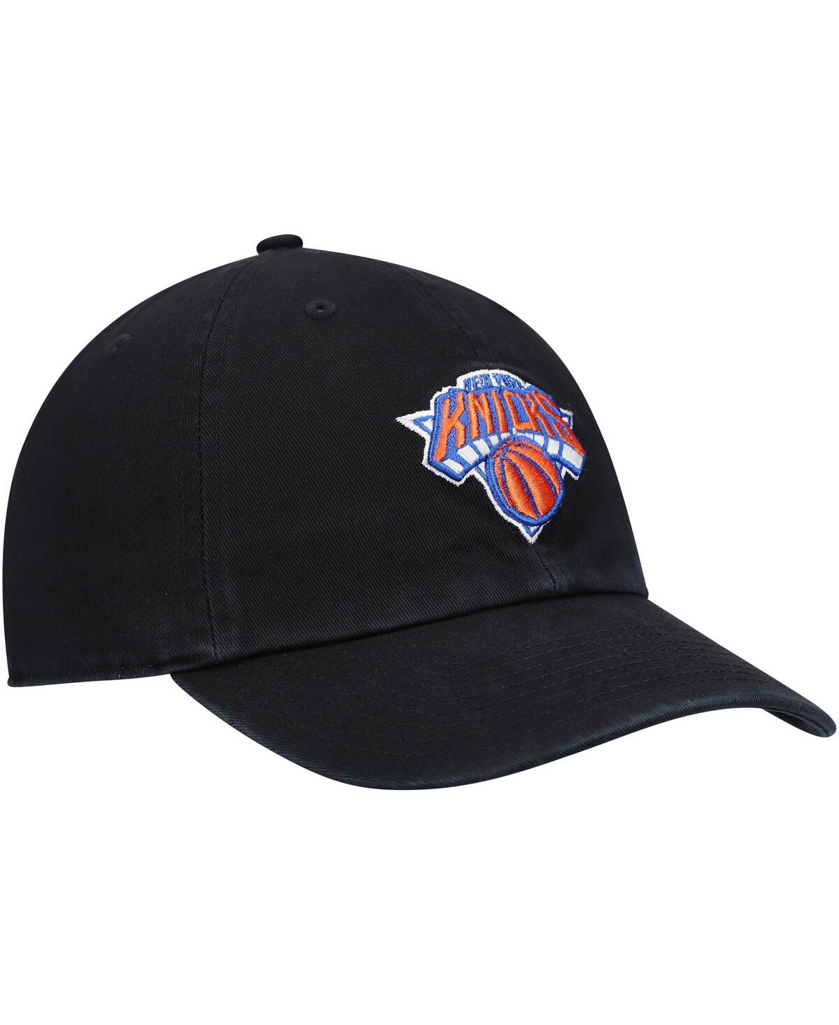 Men's '47 BrandNew York Knicks Team Clean Up Adjustable Hat - Black