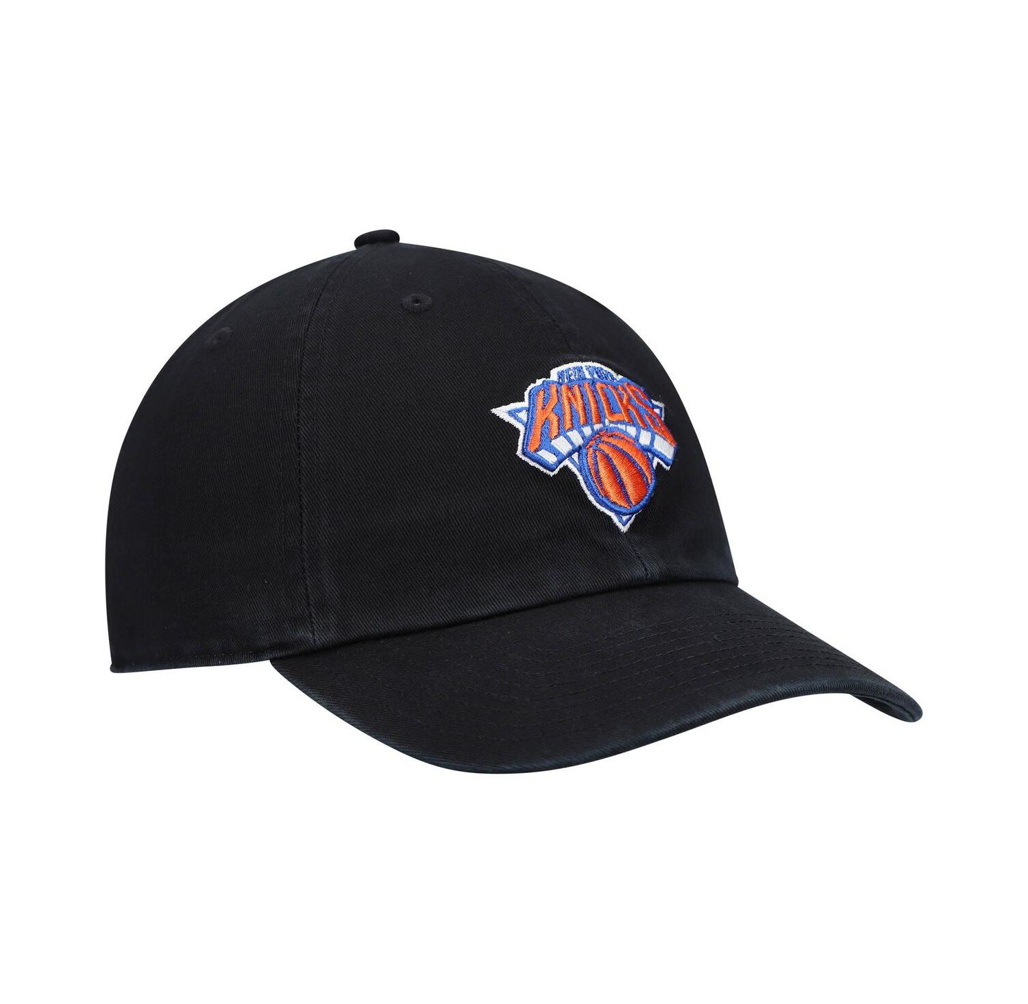 Men's Black New York Knicks Team Clean Up Adjustable Hat
