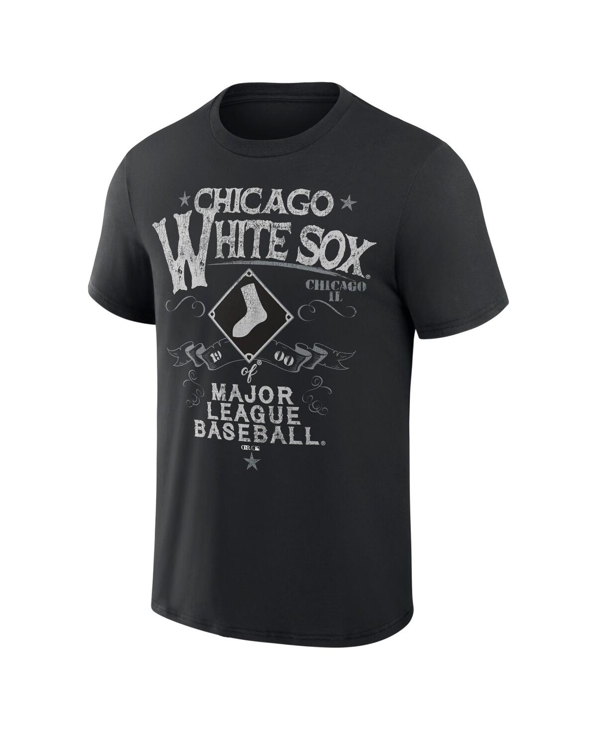 Shop Fanatics Men's Darius Rucker Collection By  Black Distressed Chicago White Sox Beach Splatter T-shirt