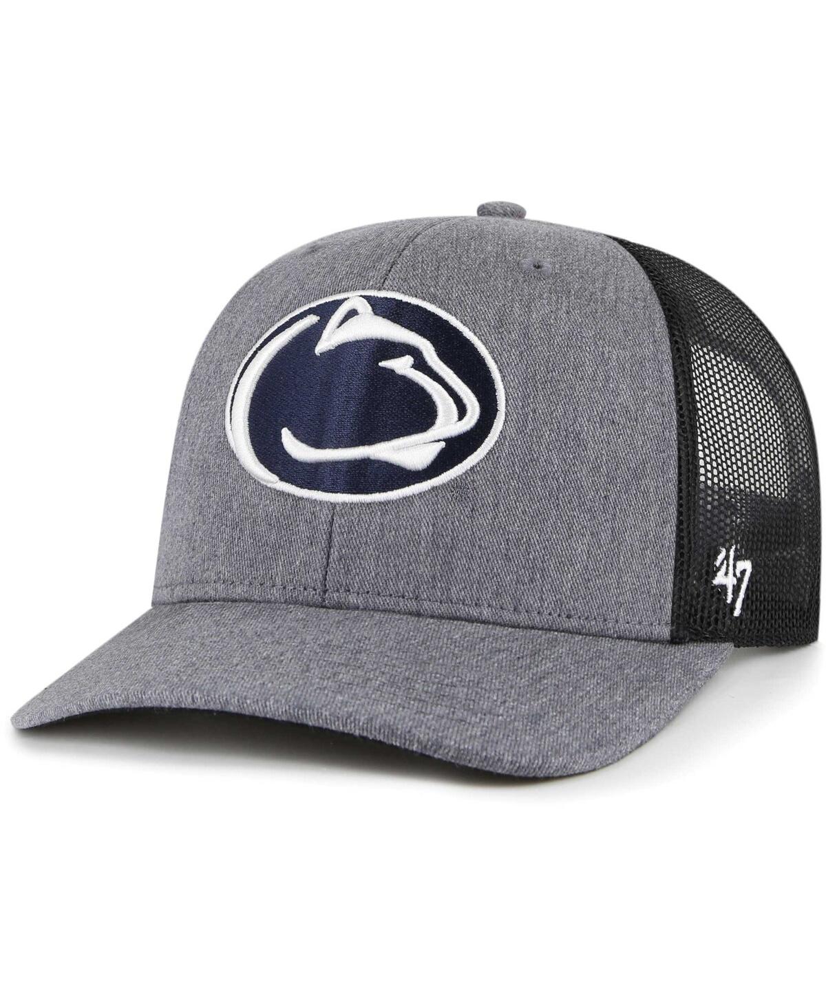 47 Brand Men's ' Charcoal Penn State Nittany Lions Carbon Trucker Adjustable Hat