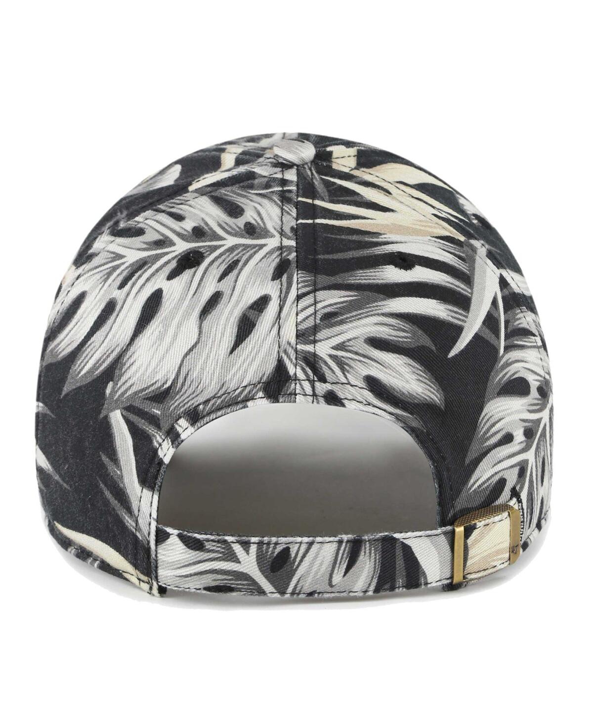 Shop 47 Brand Men's ' Black Florida State Seminoles Tropicalia Clean Up Adjustable Hat
