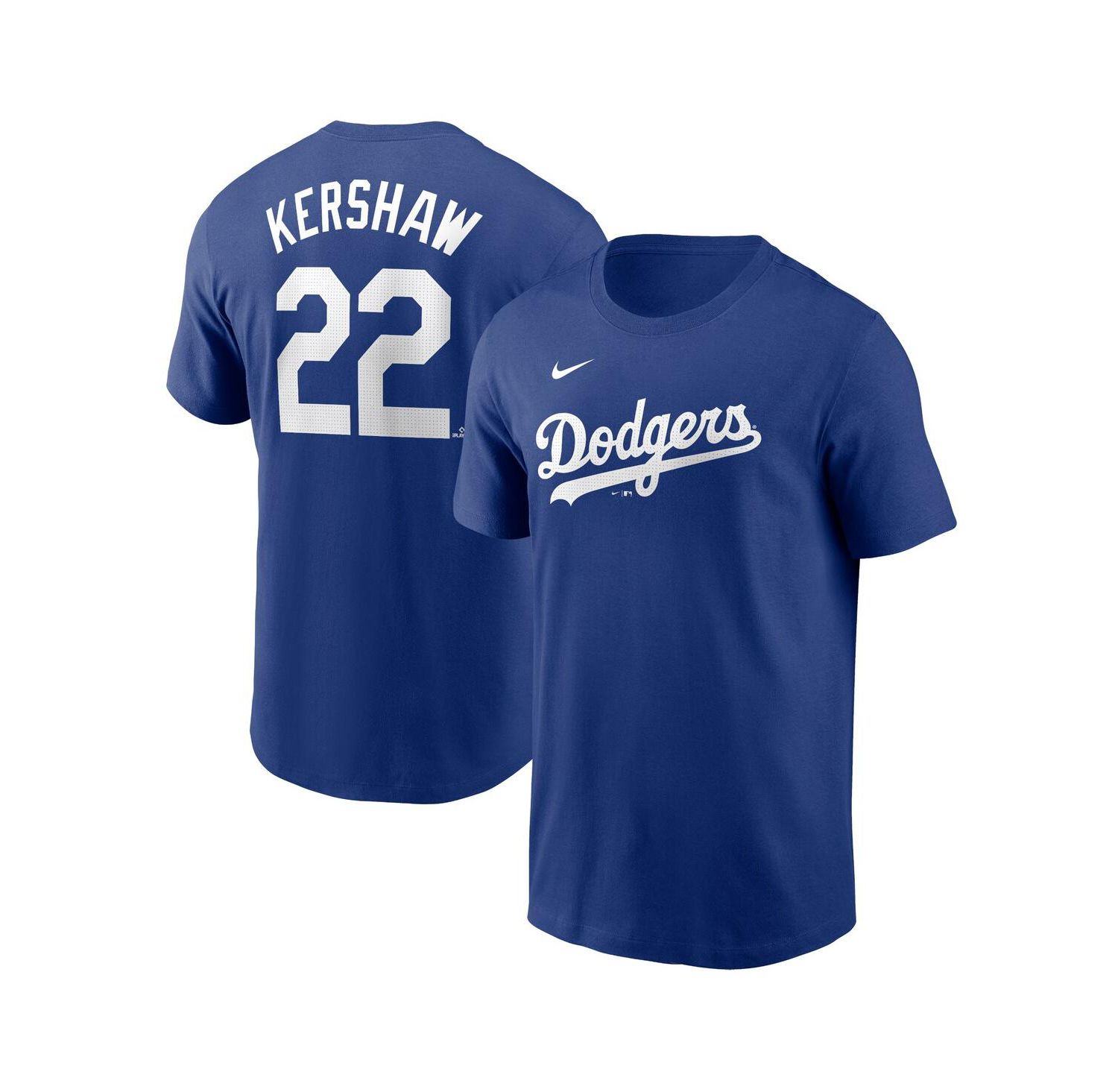 Men's Clayton Kershaw Royal Los Angeles Dodgers Fuse Name and Number T-shirt