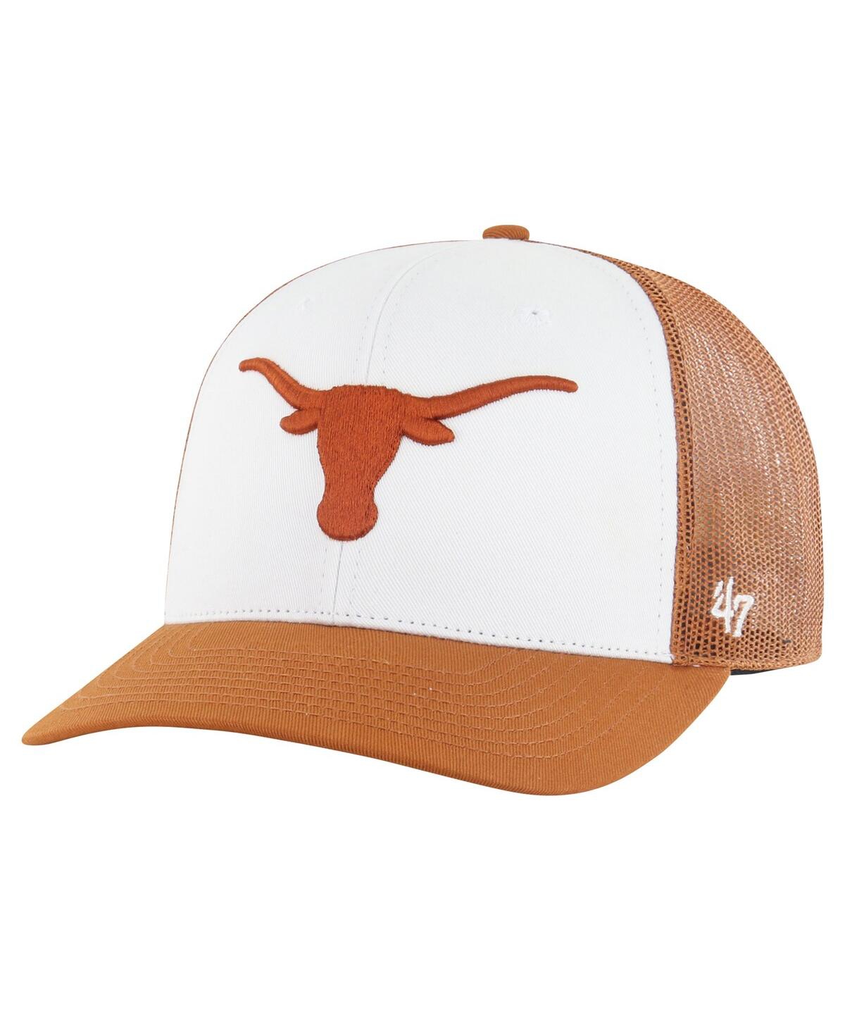 47 Brand Men's ' Texas Orange Texas Longhorns Freshman Trucker Adjustable Hat
