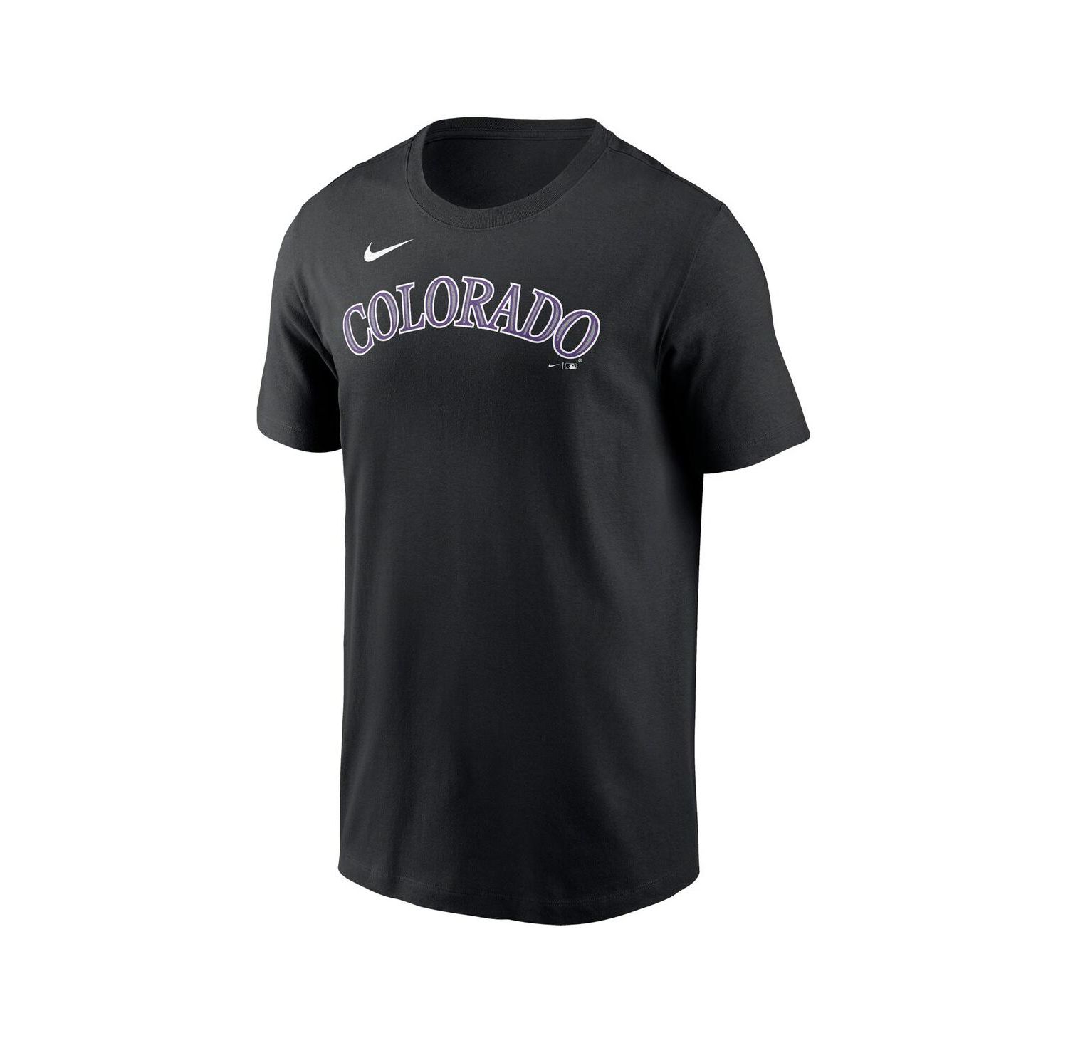 Men's Black Colorado Rockies Fuse Wordmark T-shirt