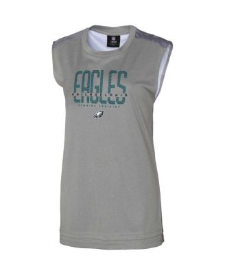 Women's Gray Philadelphia Eagles No Sweat Tank Top
