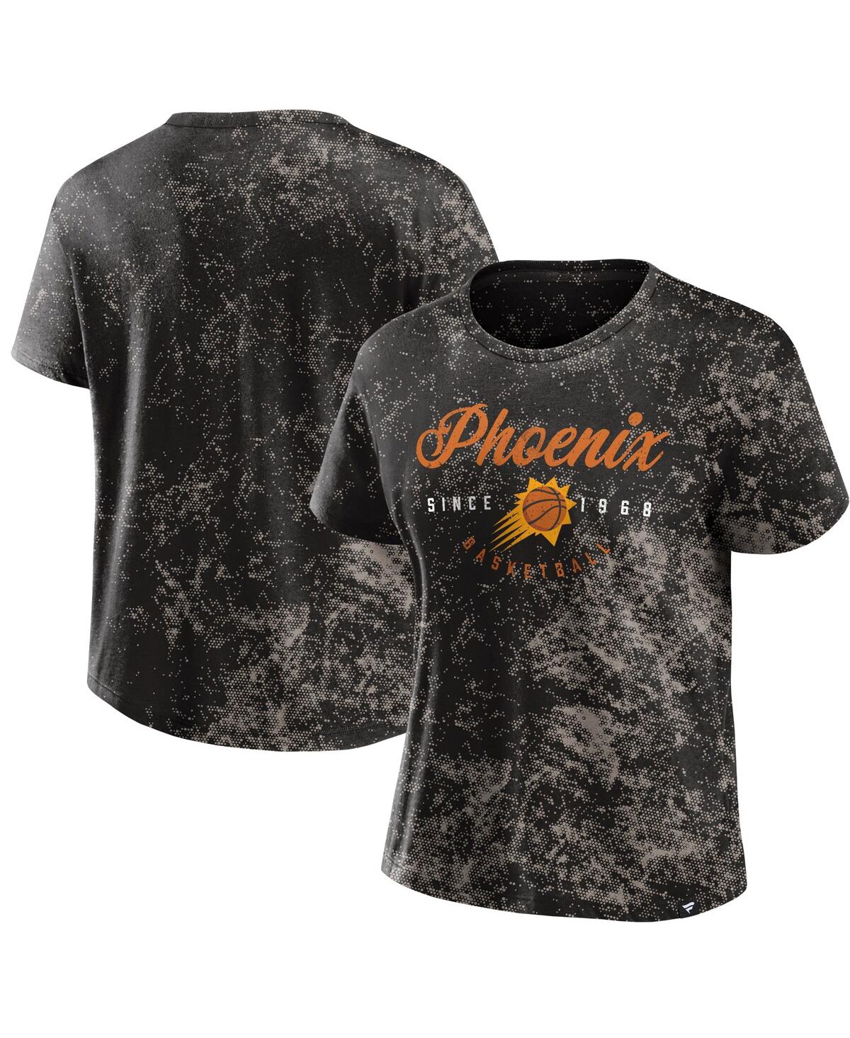 Fanatics Women's  Black Distressed Phoenix Suns Breakaway T-shirt