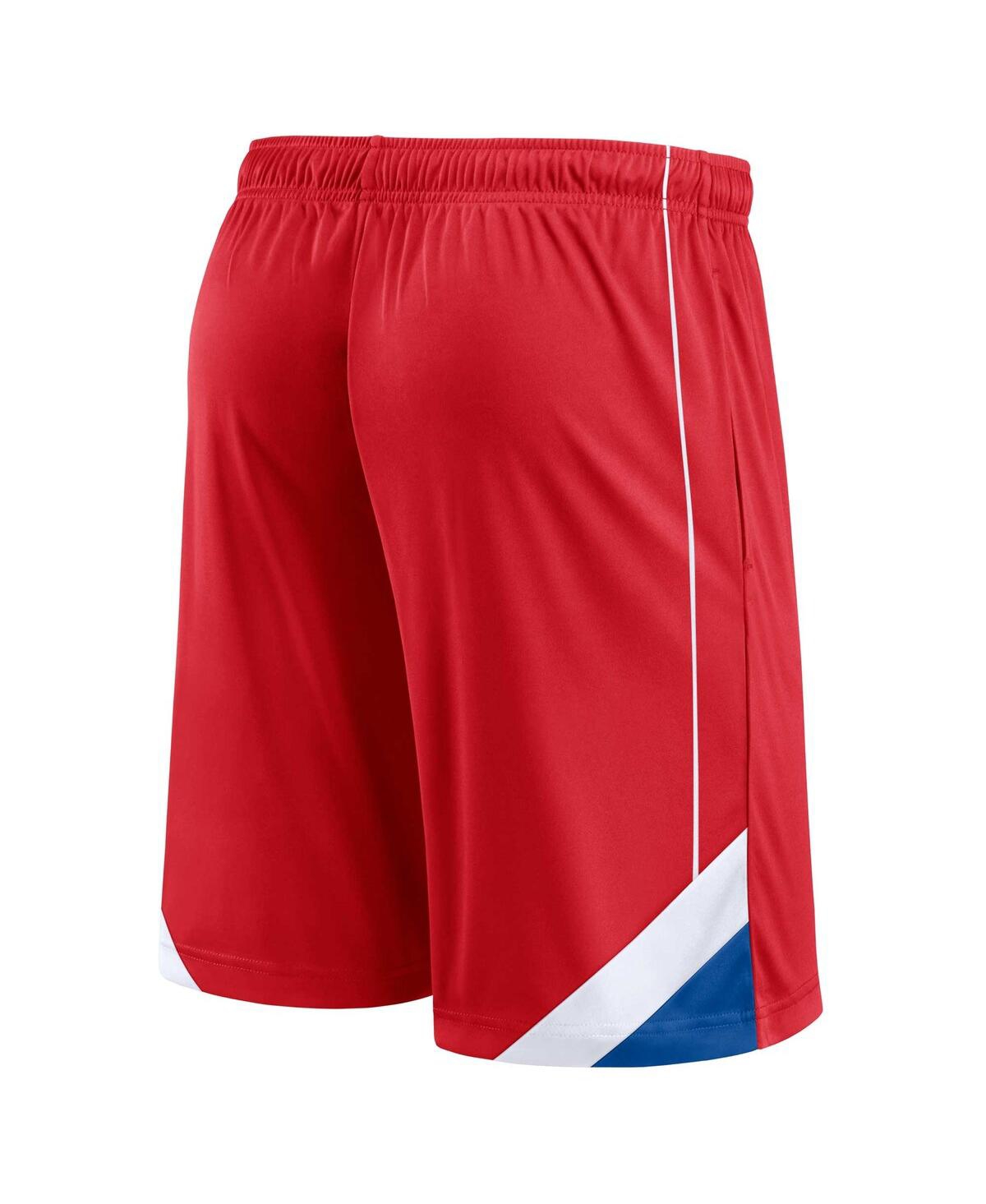 Shop Fanatics Men's  Red La Clippers Slice Shorts