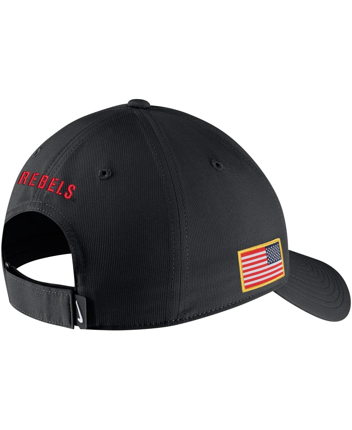 NIKE MEN'S NIKE BLACK OLE MISS REBELS MILITARY-INSPIRED PACK CAMO LEGACY91 ADJUSTABLE HAT