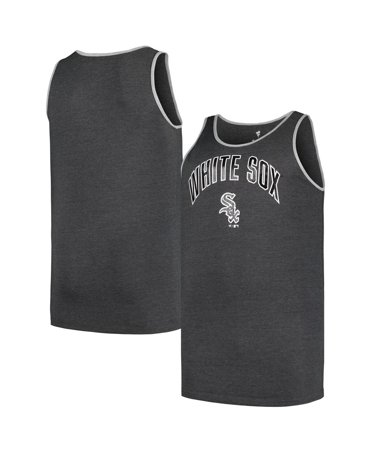 PROFILE MEN'S PROFILE HEATHER CHARCOAL CHICAGO WHITE SOX BIG AND TALL ARCH OVER LOGO TANK TOP