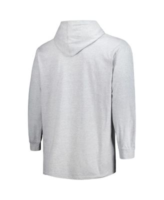 Men's Heather Gray Los Angeles Lakers Big and Tall Pullover Hoodie