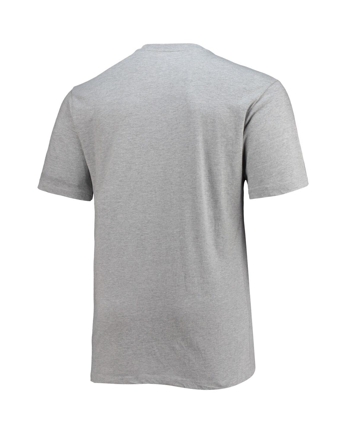 Men'sMemphis Grizzlies Big and Tall Heart & Soul T-shirt - Heathered Gray