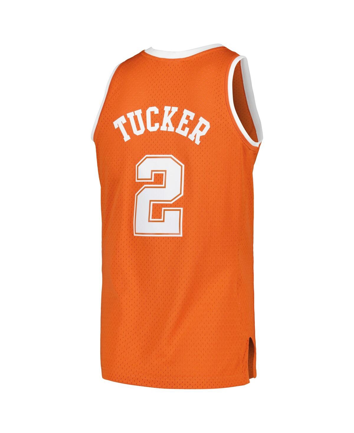 Men's Mitchell & Ness Pj TuckerDistressed Texas Longhorns 2005/06 College Vault Player Swingman Jersey - Texas Orange