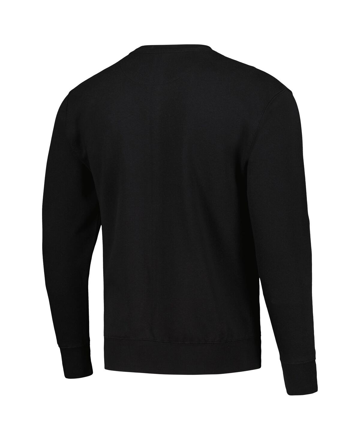 Shop American Classics Men's Black Acdc Back In Black Pullover Sweatshirt