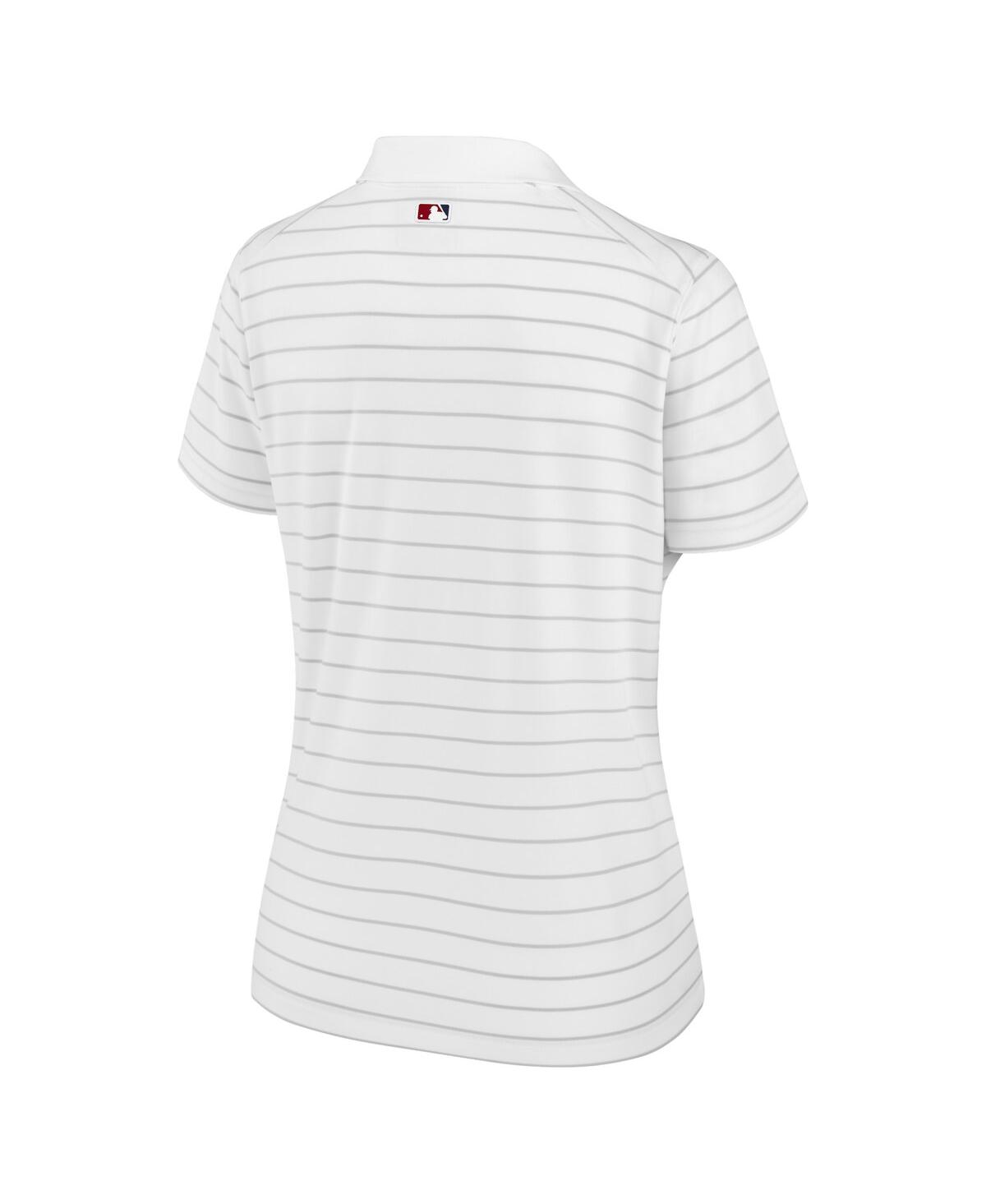 Shop Nike Women's  White Atlanta Braves Authentic Collection Victory Performance Polo Shirt