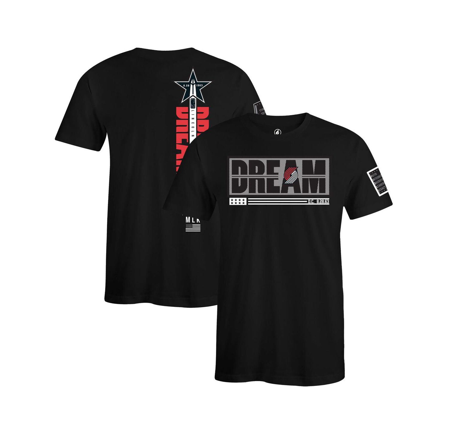 Men's and Women's x Black History Collection Black Portland Trail Blazers T-shirt