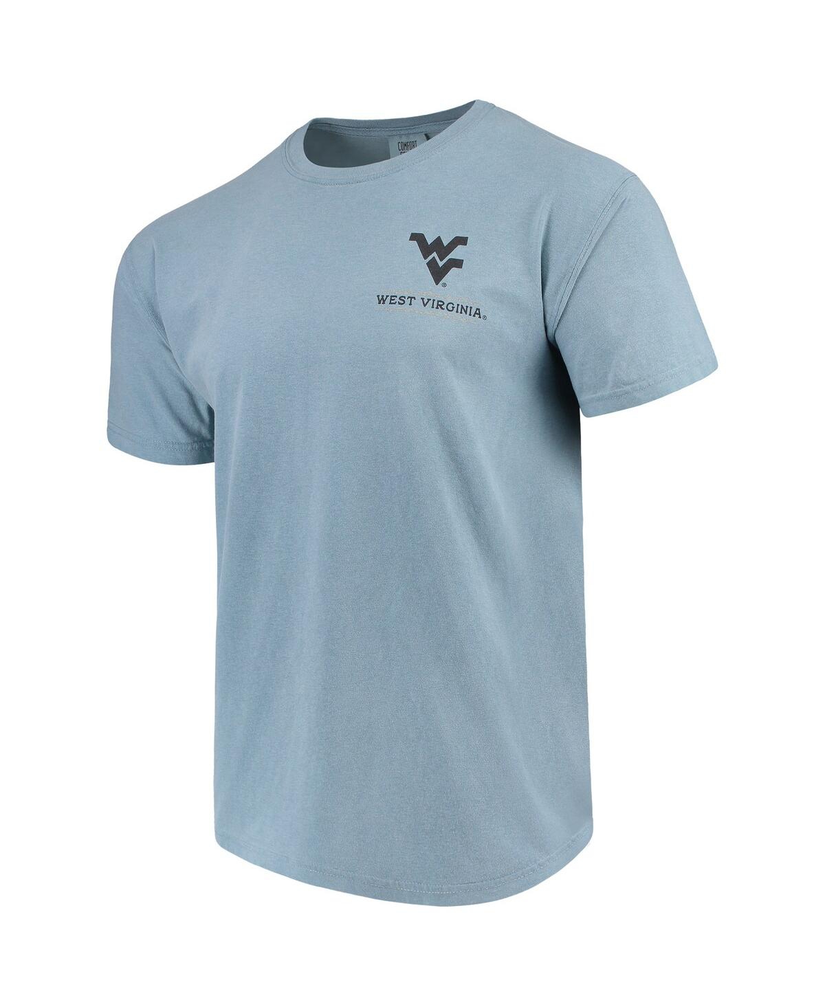 Shop Image One Men's Blue West Virginia Mountaineers State Scenery Comfort Colors T-shirt
