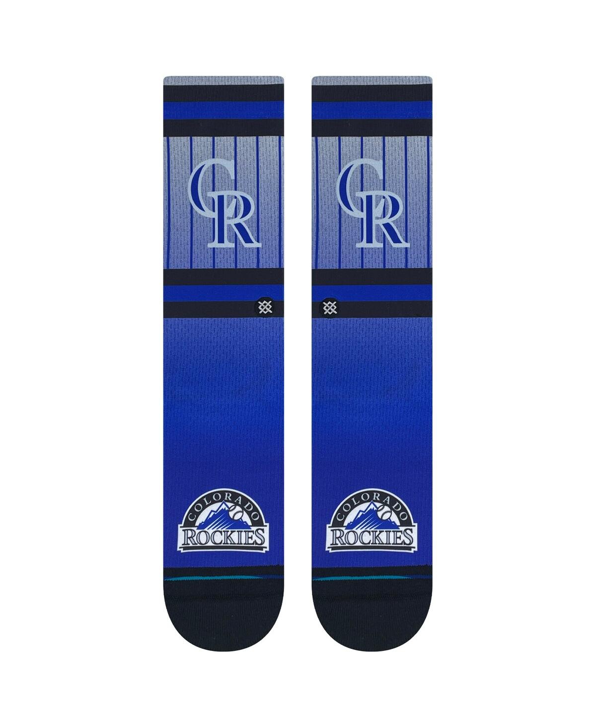 Shop Stance Men's  Colorado Rockies Cooperstown Collection Crew Socks In Blue