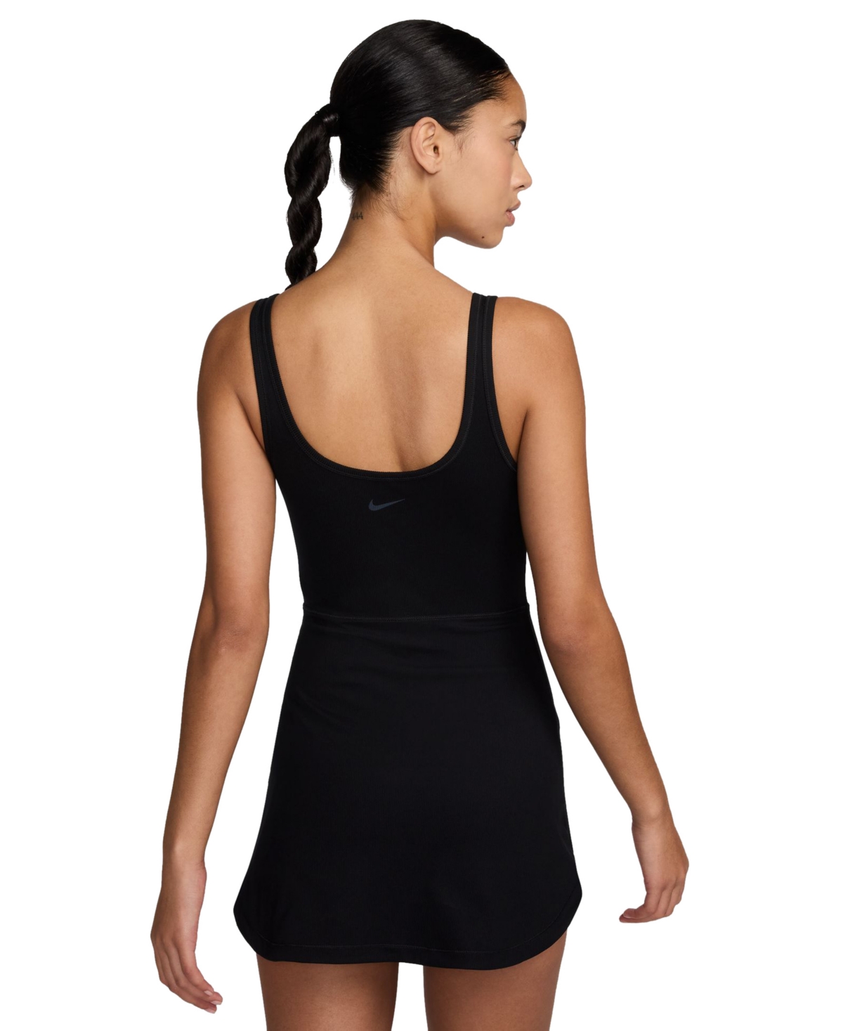 Nike Women's One Dri-fit Scoop Neck Sleeveless Dress -lt Orewood Brn/cool Grey