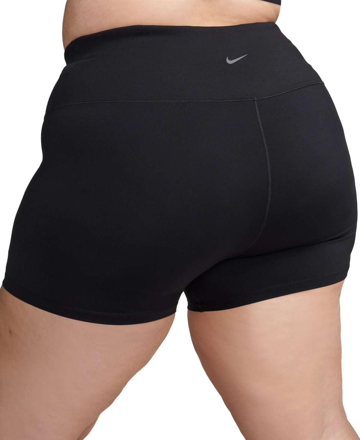 Nike Plus Size One High Waist Pull-On Bike Shorts -black
