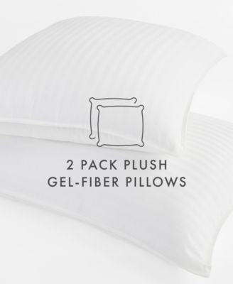 Plush Down Alternative Cooling Gel-Infused Fibers 2-Pack Pillows, King