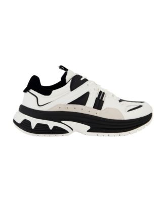 Men's Chunky Two Tone Sole Leather Sneakers