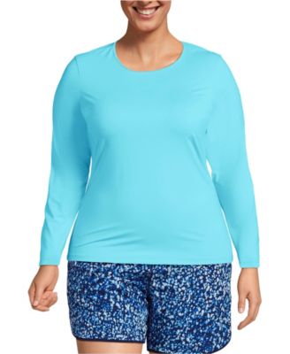 Plus Size Long Sleeve Relaxed UPF 50 Rash Guard