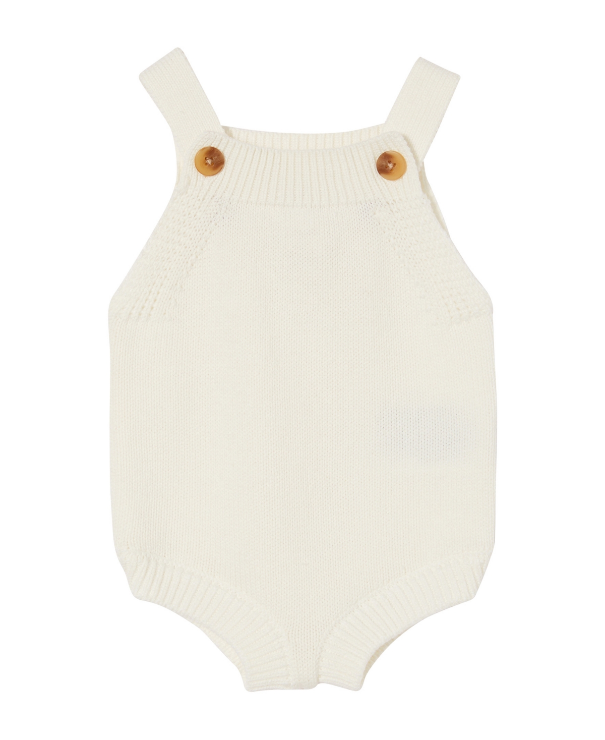 Cotton On Baby Boys And Baby Girls Newborn Knit Bubbbysuit In Off-white