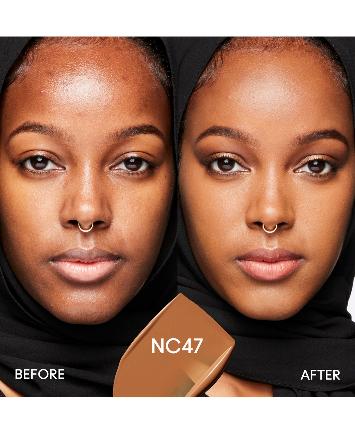 Mac Studio Fix Fluid Spf 15 24hr Matte Foundation + Oil Control, 1 Oz. In Nc47 (deepest Neutral With Golden Undert