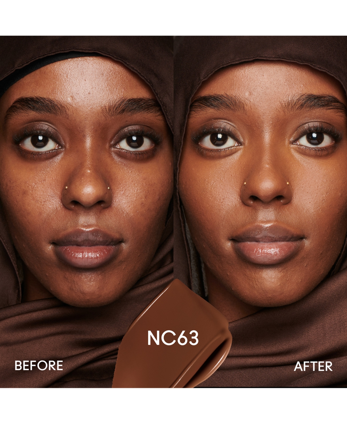 Mac Studio Fix Fluid Spf 15 24hr Matte Foundation + Oil Control, 1 Oz. In Nc63 (dark Deep Rich Brown With Neutral
