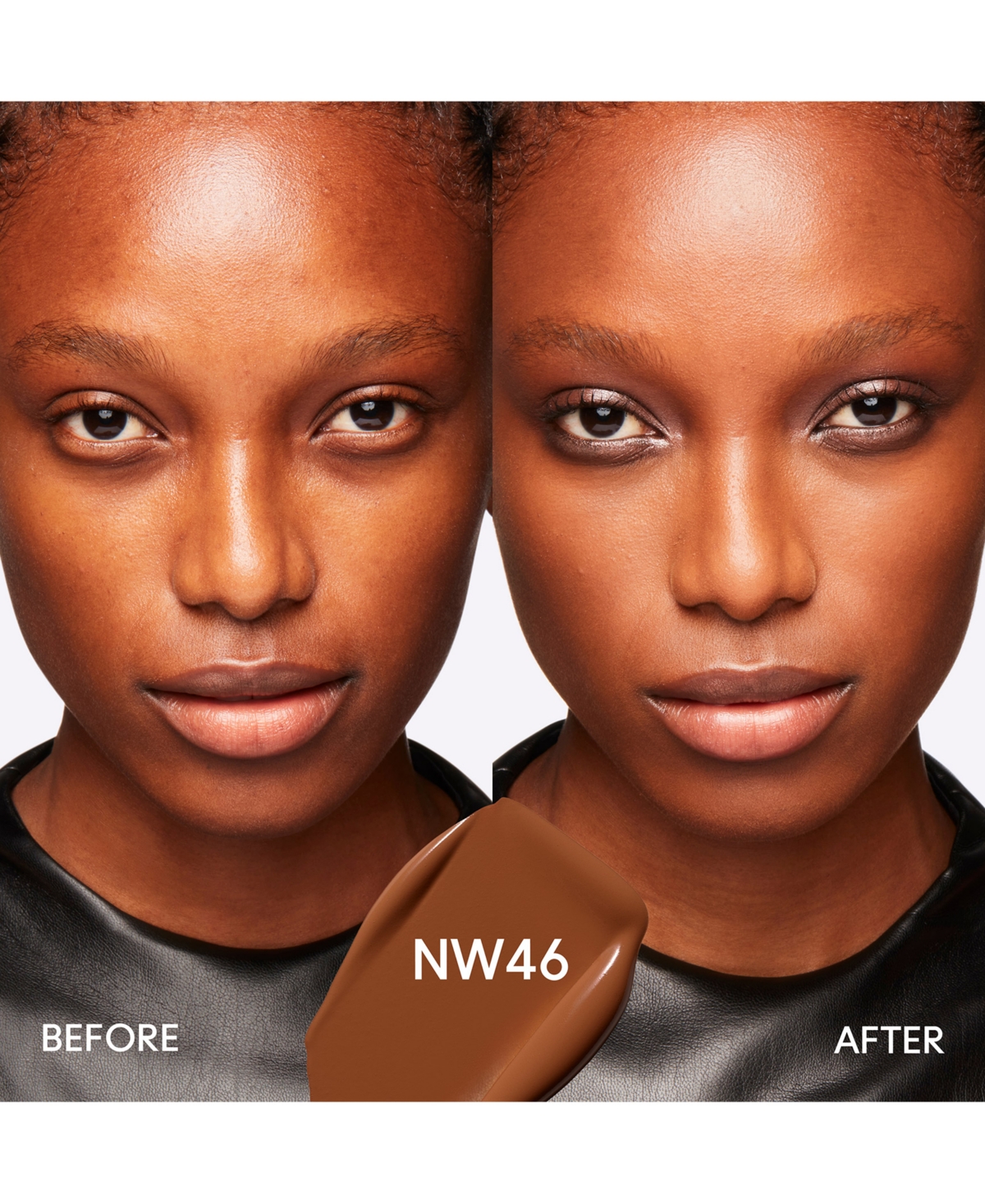 Mac Studio Fix Fluid Spf 15 24hr Matte Foundation + Oil Control, 1 Oz. In Nw46 (auburn With Red Undertones For Dar