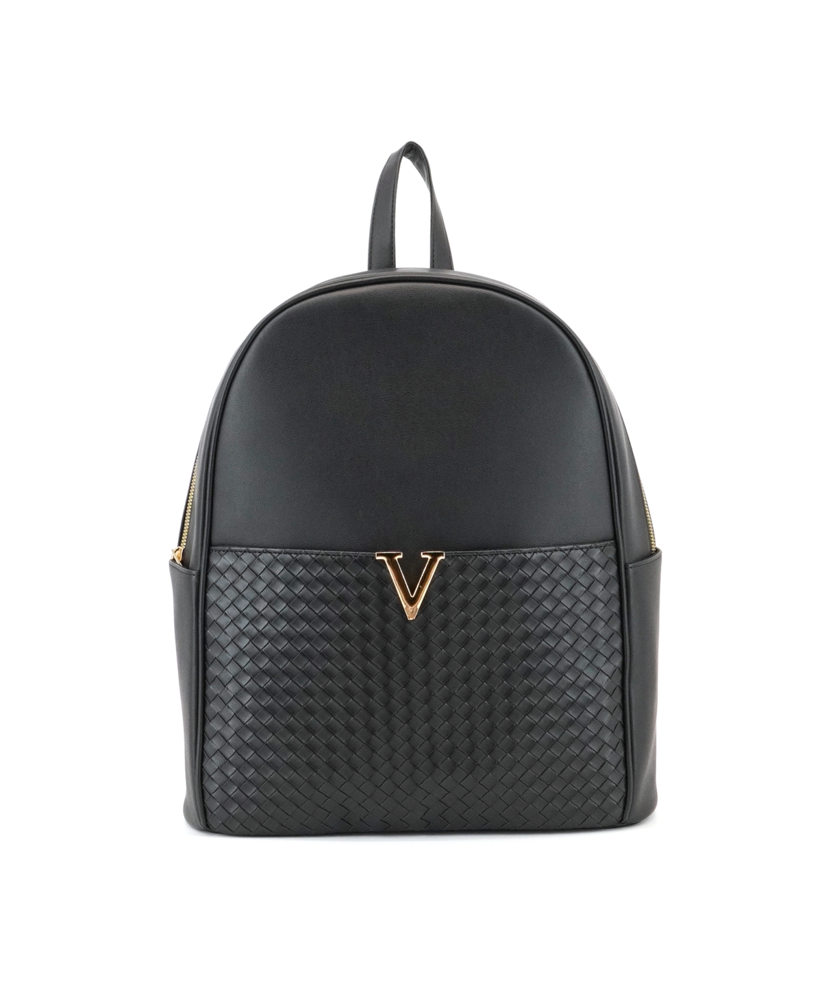 Oliver Small Faux Leather Backpack - Black