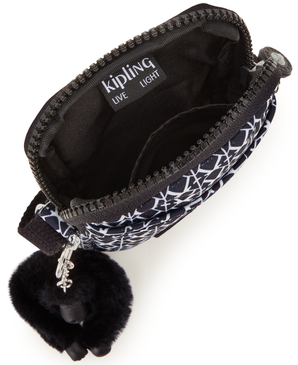 Shop Kipling Tally Mini Phone Zip-top Nylon Crossbody Bag In Latin Cheetah