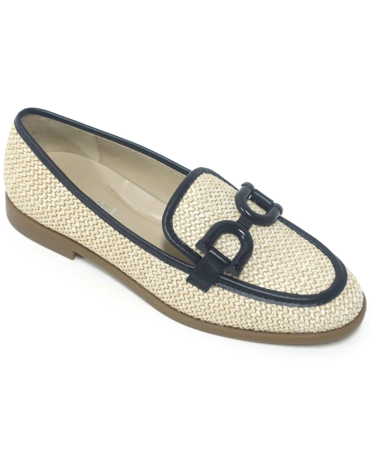 Kenneth Cole New York Women's Linda Bit Raffia Loafers In Natural,navy