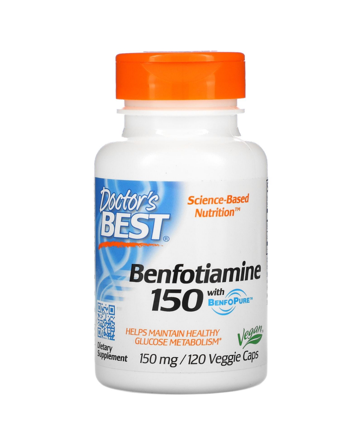 Benfotiamine 150 with BenfoPure 150 mg - 120 Veggie Caps - Assorted Pre-pack (See Table