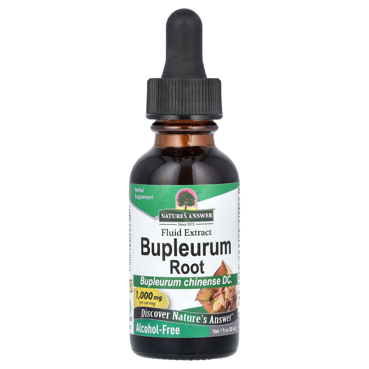Bupleurum Root Fluid Extract Alcohol-Free 1 000 mg - 1 fl oz (30 ml) - Assorted Pre-pack (See Table