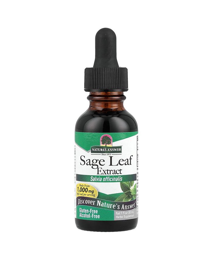 Nature's Answer Sage Leaf Extract AlcoholFree 1 000 mg 1 fl oz (30