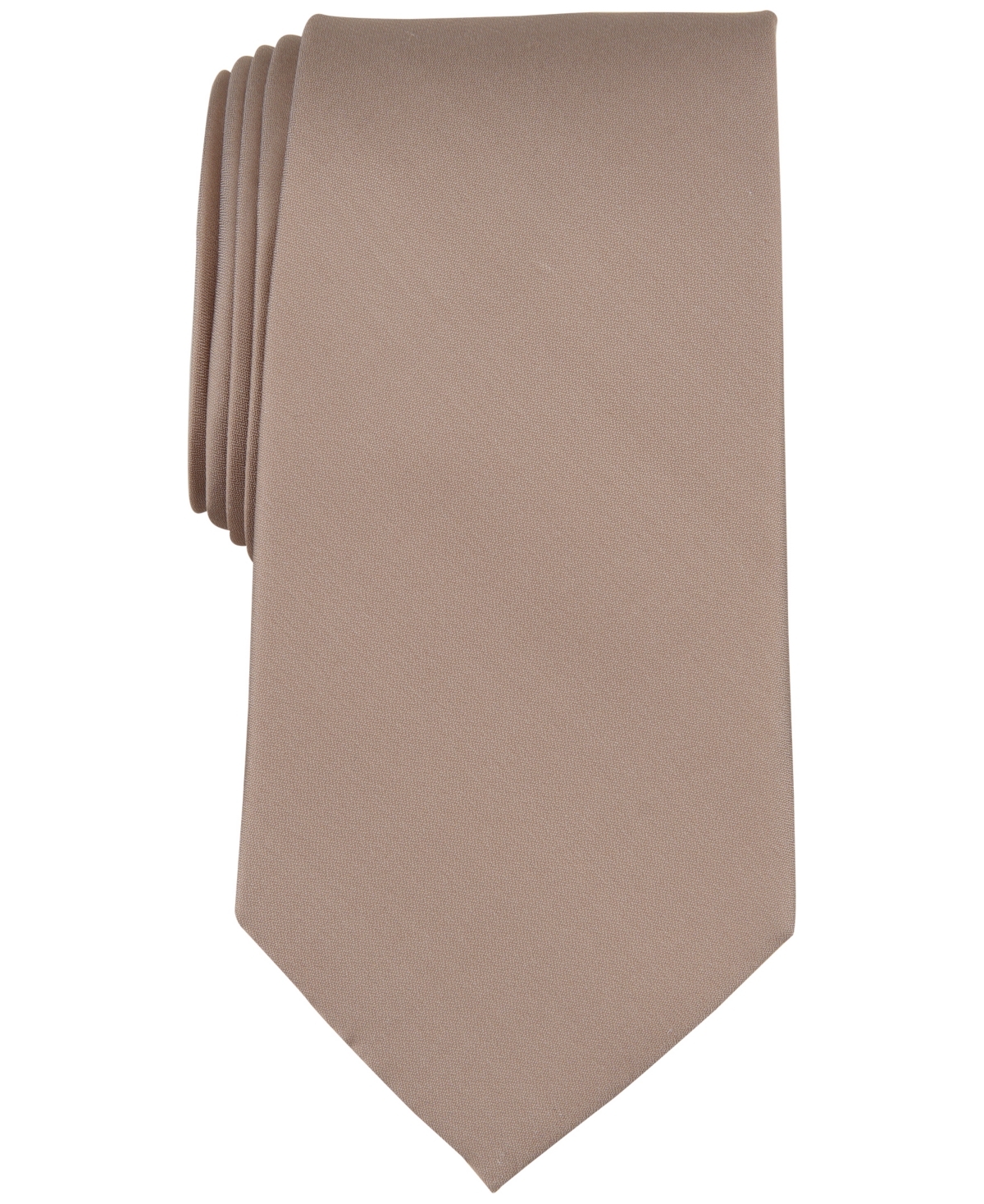 Shop Michael Kors Men's Sapphire Solid Tie In Taupe