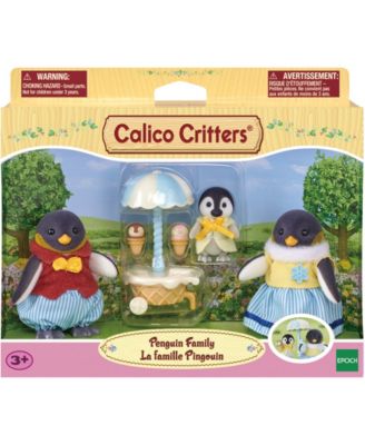 Calico Critters Waddle Penguin Family, Set of 3 Collectable Doll Figures