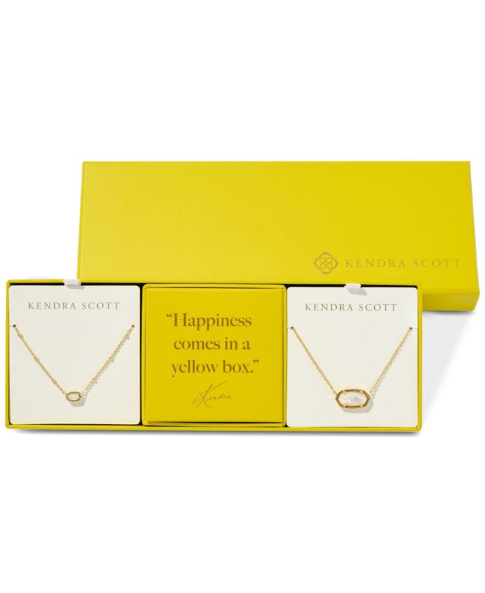 Kendra Scott 2-Pc. Set Mother of Pearl & Pav&eacute; Large & Small Mini